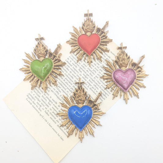 Coeur sacré ex voto colorés
