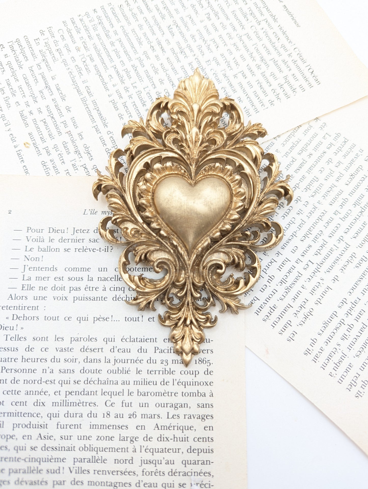 coeur sacre ex voto doré