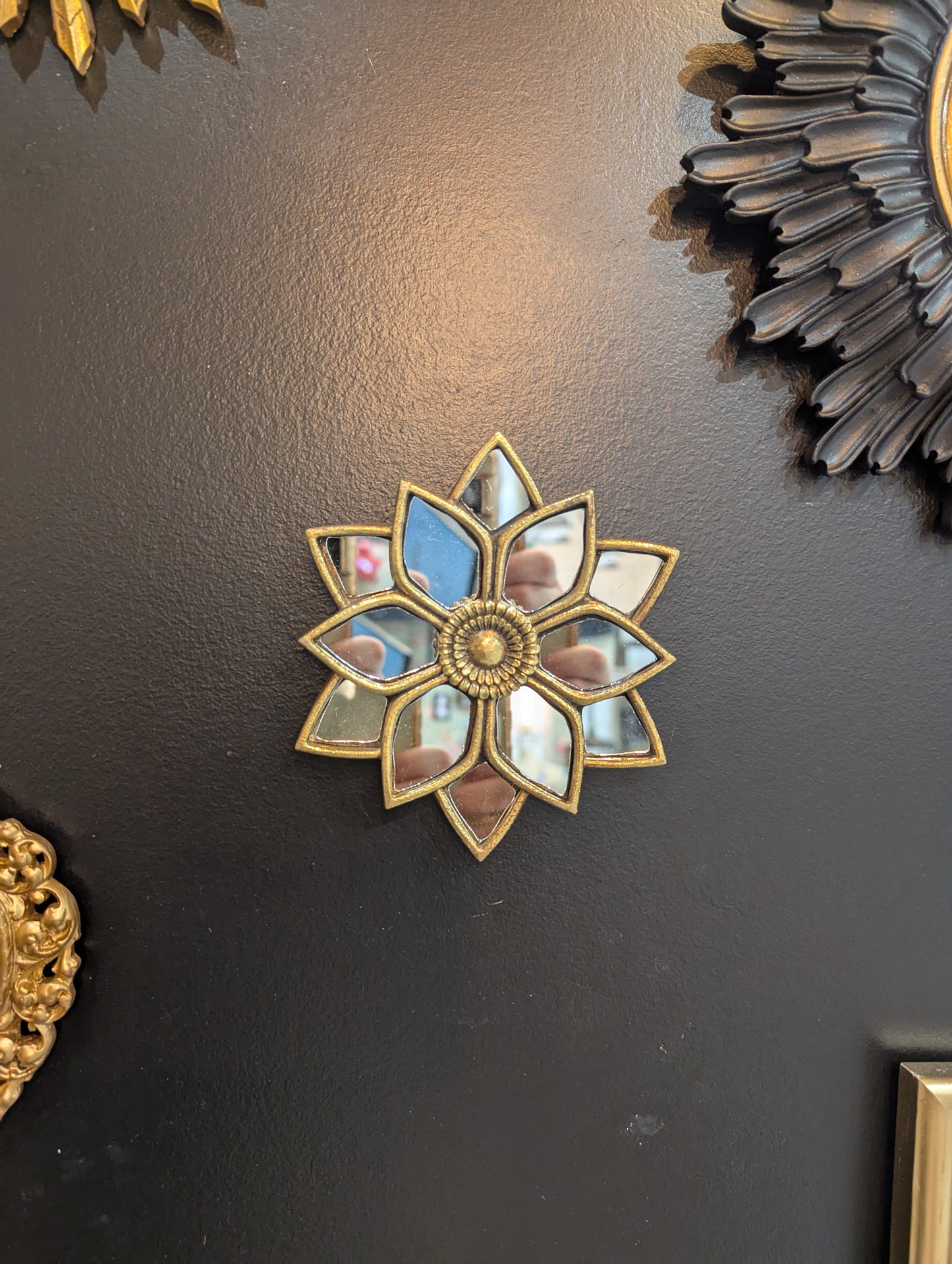 decoration interieure boheme chic fleur miroir