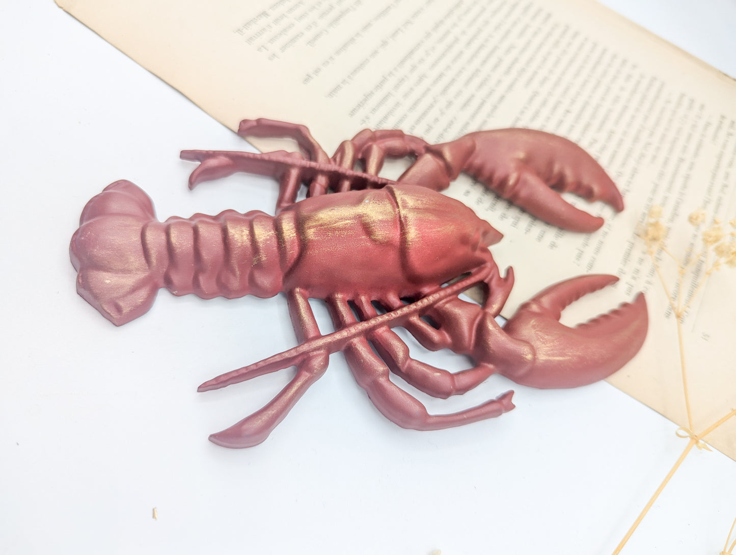 Décoration murale homard rouge inspiration univers maritime et ambiance bord de mer