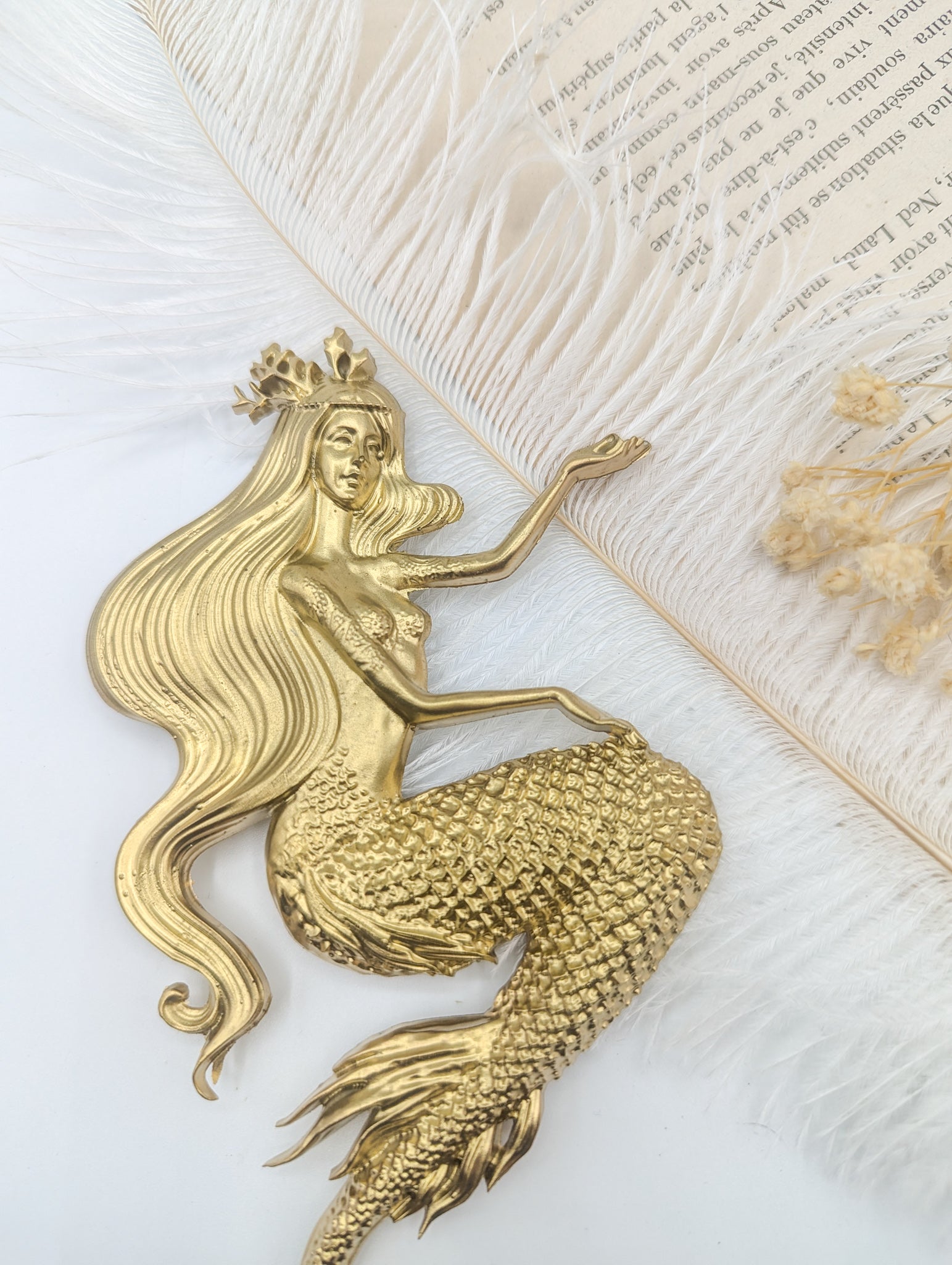 Sirène décorative murale pour univers fantastique et ambiance poétique